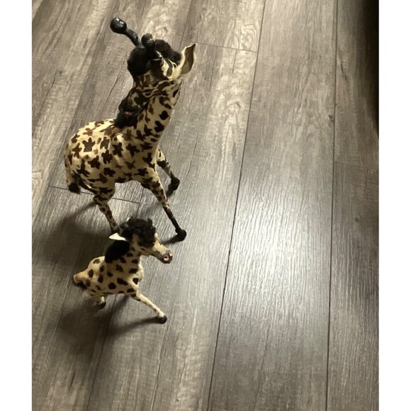 Victorian Antique Miniature Giraffe Victorian Toys Handmade Fur Taxidermy - Picture 2 of 13